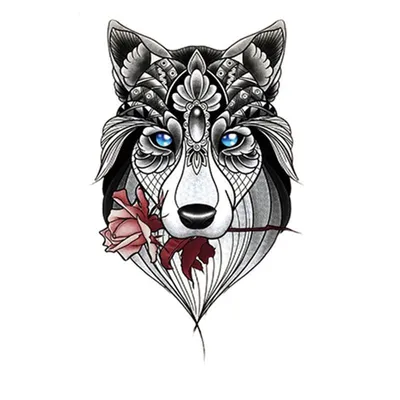 Картина по номерам \"Волк и волчица\"