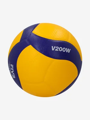 Мяч волейбольный MIKASA V200W синий/желтый цвет — купить за 11999 руб.,  отзывы в интернет-магазине Спортмастер