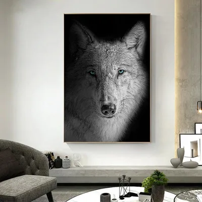 Волк черно белый (51 фото) - красивые фото и картинки pofoto.club