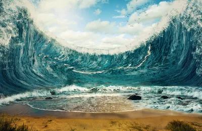 Самая высокая волна цунами за всю историю - Рамблер/новости