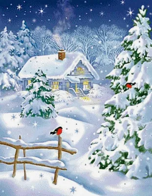 Волшебница-зима... - Схемы вышивки - Miss_iks - Авторы - Портал «Вышивка  крестом | Рождественские поздравления, Рождественские издания,  Рождественские поделки
