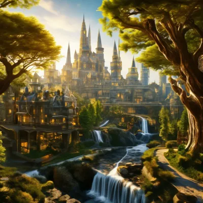 Процветающий город Волшебный город Фон И картинка для бесплатной загрузки -  Pngtree