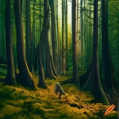 Картина Волшебный лес ᐉ Лежнина Каринэ ᐉ онлайн-галерея Molbert.