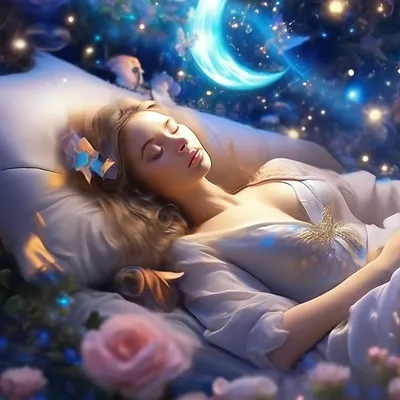 Спокойной ночи, волшебных снов!» — создано в Шедевруме