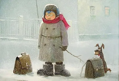 я по первому снегу бреду...Вот и зима пришла. :: Ольга Воронина –  Социальная сеть ФотоКто