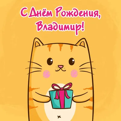 ♥☻Володя!....С Днем Рождения!...☻♥•~ ° (для Владимира Саландаева) ~  Открытка (плейкаст)