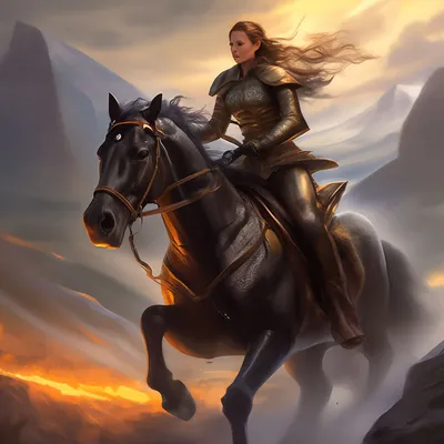 Картина всадник на коне,красоты …» — создано в Шедевруме
