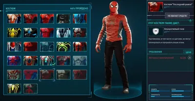 Гайд: Все Костюмы Человека Паука в Marvel's Spider Man | VirtualGameInfo.ru
