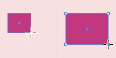 Создание квадратов и прямоугольников с помощью инструмента «Прямоугольник»