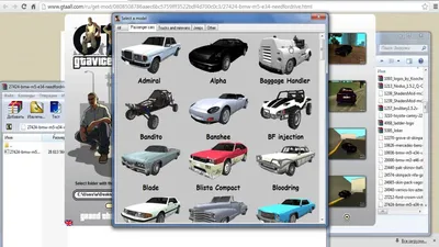 Как заменить текстуры машин в игре GTA San Andreas - YouTube
