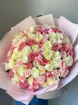 1️⃣ Букет из 101 розы (микс) – заказать по лучшей цене в Астана