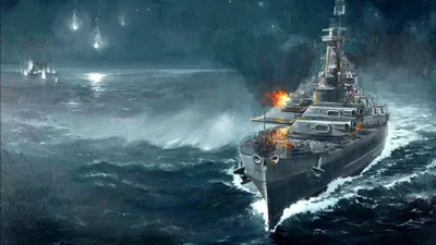 Картинка World Of Warship стреляет Игры Корабли