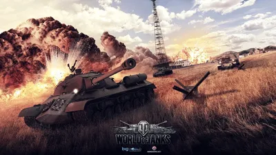 Обои для рабочего стола World of Tanks танк Русские KV-2 2560x1440