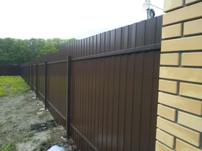 Забор из профнастила Премиум - купить с установкой в Санкт-Петербурге