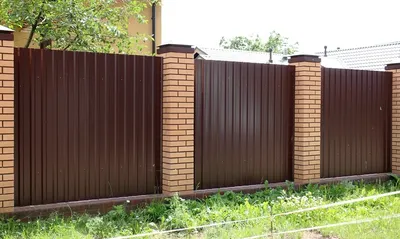 Забор из профнастила двухсторонний купить в Екатеринбурге