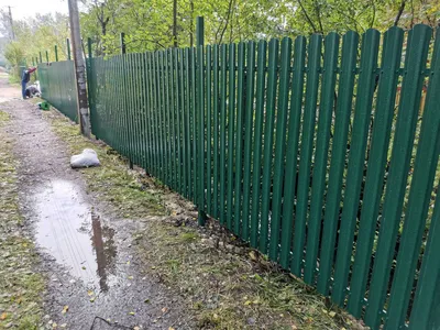 Забор из штакетника 85м RAL7024 Серый графит в Севастополе