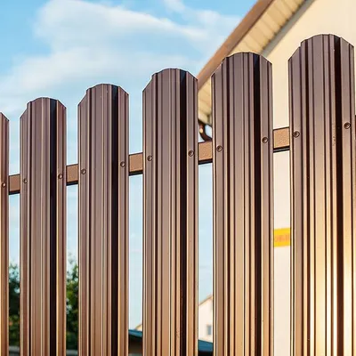 Забор из металлического штакетника Стандарт в Москве - Заборкин