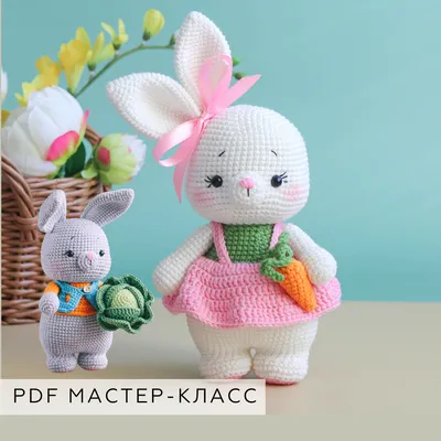 Мини зайка в штанишках: мастер-класс крючком | Амигуруми