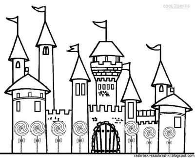 Рисунок замка для детей - 56 фото