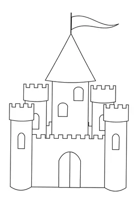 Замок средневековья рисунок - 49 фото