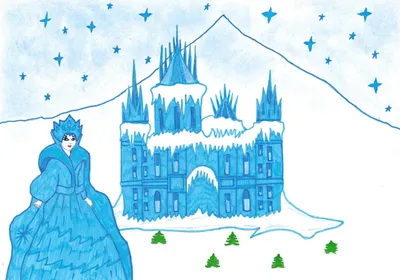 Paper art замок снежной королевы из…» — создано в Шедевруме