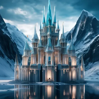 Прозрачный замок снежной королевы, л…» — создано в Шедевруме