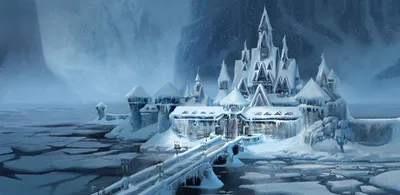 Иллюстрация Замок Снежной Королевы в стиле 2d | Illustrators.ru