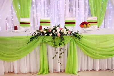 зеленая свадьба оформление, оформление свадьбы в зеленом цвете