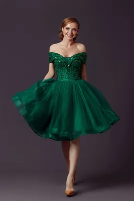 Зеленое коктейльное платье Sellini Мирзам — купить в Москве - Свадебный ТЦ  Вега