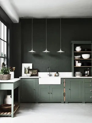 Зеленый цвет в интерьере кухни – как сочетать, к кому стилю подходит. |  www.podushka.net