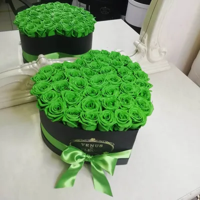 Зеленые розы в сердце от 41 шт. за 10 790 руб. | Бесплатная доставка цветов  по Москве