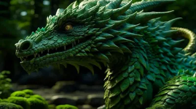 Зеленый дракон | 그린 드래곤 | green Dragon | Зеленый, Рождество, Зима