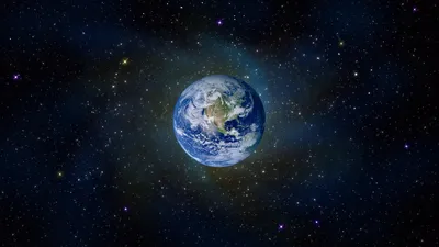 Обои на рабочий стол Рассвет над землей из космоса, обои для рабочего  стола, скачать обои, обои бесплатно
