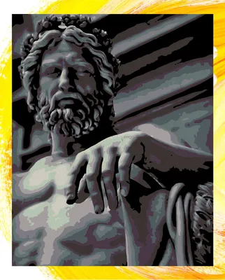 Картина по номерам Статуя зевса - Зевс / Statue of Zeus холст на подрамнике  40*50 - купить с доставкой по выгодным ценам в интернет-магазине OZON  (773767119)