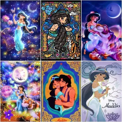 Раскраска Принцесса Жасмин | Раскраски из мультфильма Аладдин (Aladdin)