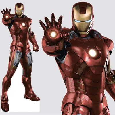 Ростовая фигура Железный человек (Iron Man) вид 1 (650х1800 мм) - купить по  выгодной цене | Магазин шаблонов Принт100
