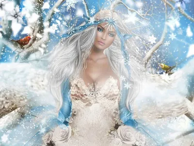 Девушка зима красивая акварель …» — создано в Шедевруме
