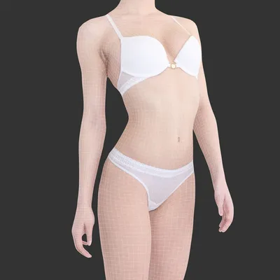 Азиатская женщина в нижнем белье в позе 3D Модель $159 - .3ds .blend .c4d  .fbx .max .ma .lxo .obj .gltf .upk .unitypackage - Free3D