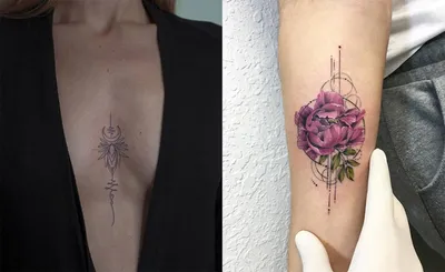 Легкие женские татуировки: красота и элегантность в одном - tattopic.ru