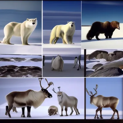 Животные крайнего севера, видео, …» — создано в Шедевруме