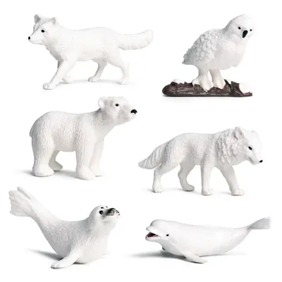 Модные подарки, детские фигурки, Игрушечная модель, животное Северного  полюса | AliExpress