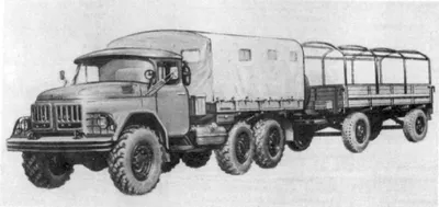 Бортовой грузовик ЗиЛ 131 1966 г. - 3d stl модель для ЧПУ
