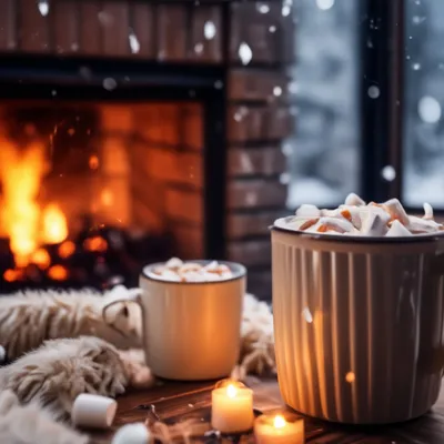 Красивые картинки зима, камин, плед, огонь (34 фото)