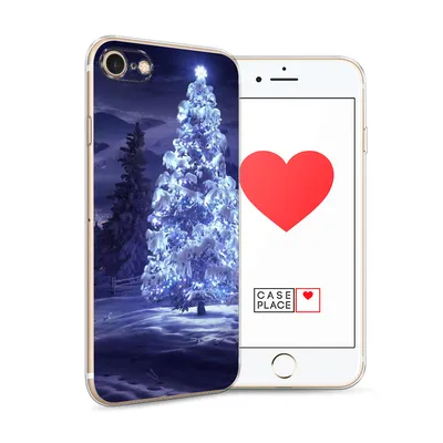 Силиконовый чехол для iPhone 8 с принтом «Зима 4» — купить в  интернет-магазине Case Place