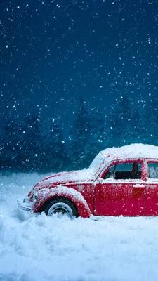 Обои авто, зима, вождение, снег, синий для iPhone 6S+/7+/8+ бесплатно,  заставка 1080x1920 - скачать картинки и фото