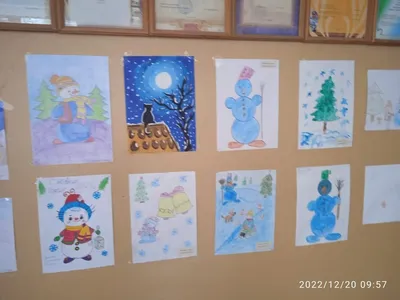 Зима детский рисунок (28 фото) » Рисунки для срисовки и не только