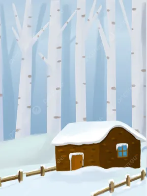 Обои Рисованная зима, картинки - Обои для рабочего стола Рисованная зима  фото из альбома: (праздники)