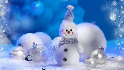 зимний снеговик красивый фон, зима, фон, Снеговик фон картинки и Фото для  бесплатной загрузки