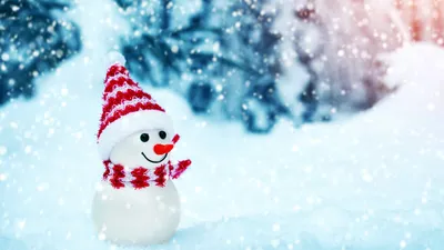 Зима - 2 снеговика в снежном ландшафте с шляпой и красным S Стоковое Фото -  изображение насчитывающей деревенский, пары: 34588094