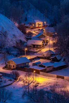 Зимнее утро в деревне,красивый …» — создано в Шедевруме